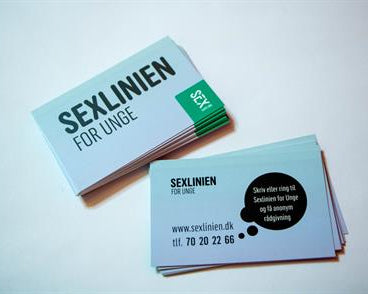Sexlinien, 100 styk - Visitkort