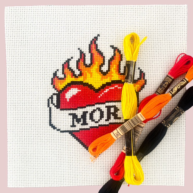 BADASS mor - Broderi
