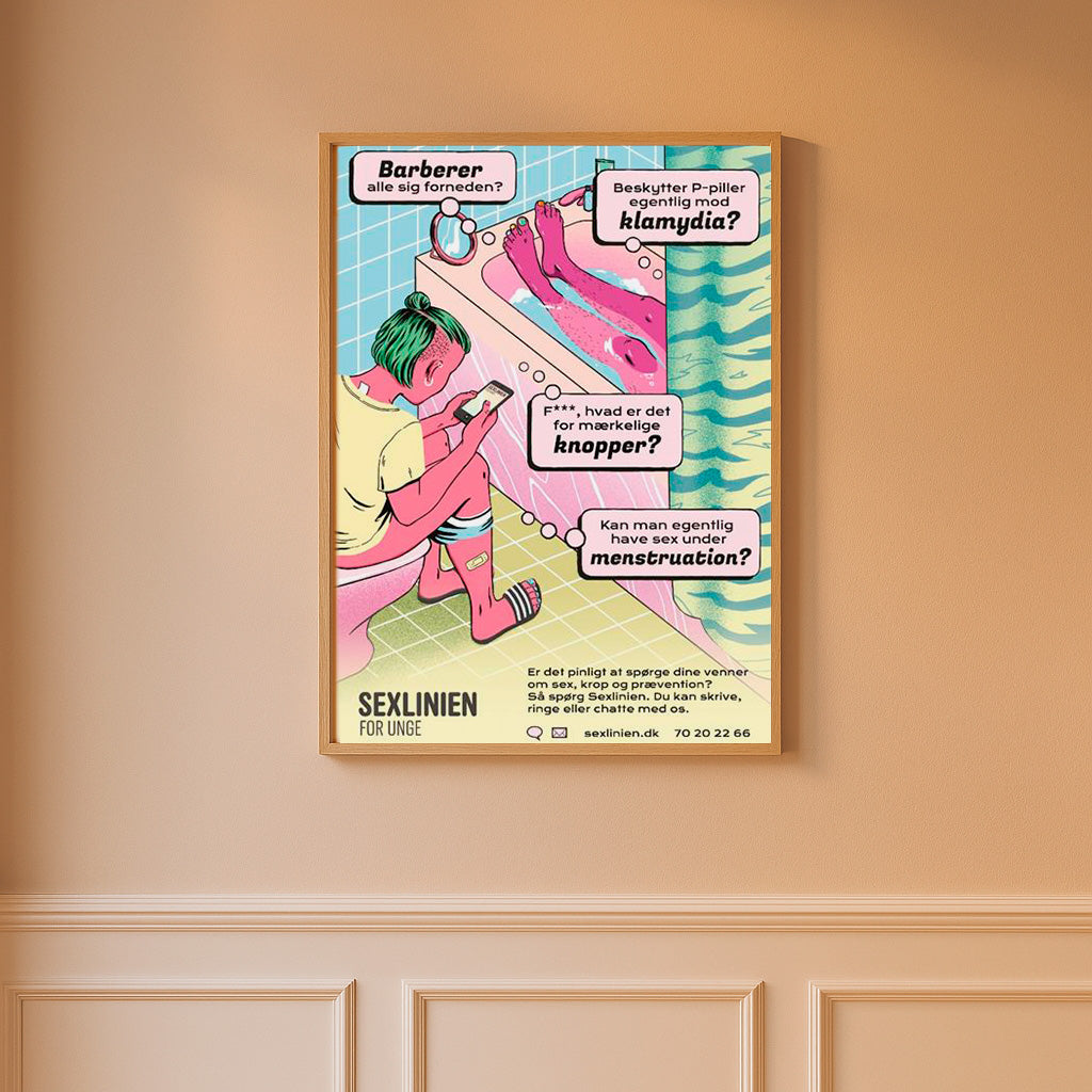 Sexlinien for Unge - plakat